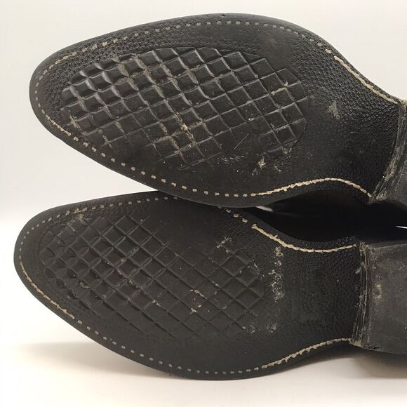 Justin 3826 Farm & Ranch Boss Brown Leather Cowboy Boots Men's 8.5 EE Work Shoes - Picture 11 of 12